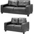 Jerry 3+2 Seater Sofa Set - Black