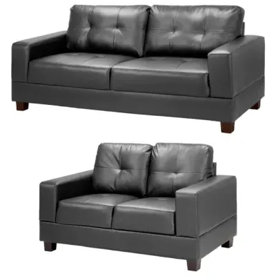 Jerry 3+2 Seater Sofa Set - Black image