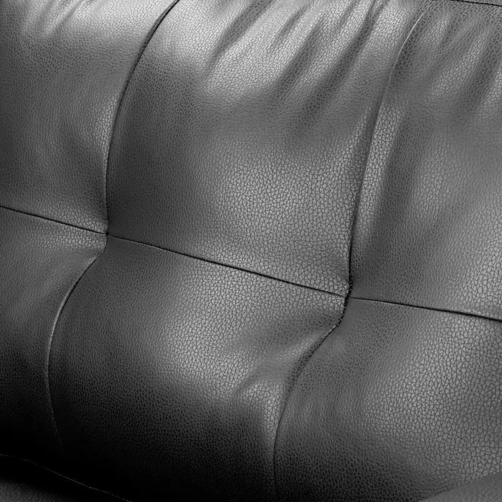 Jerry Armchair - Black, Faux Leather