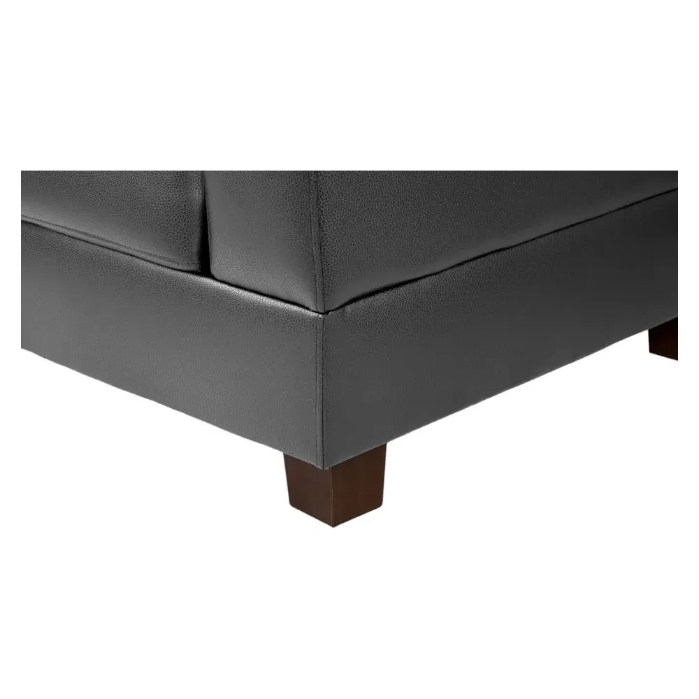 Jerry Armchair - Black, Faux Leather