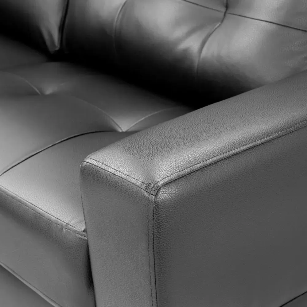 Jerry Black 3-Seater Sofa - Black