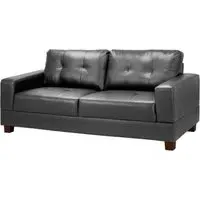 Jerry Black 3-Seater Sofa - Black