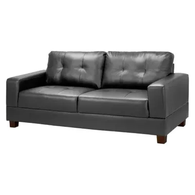 Jerry Black 3-Seater Sofa - Black image