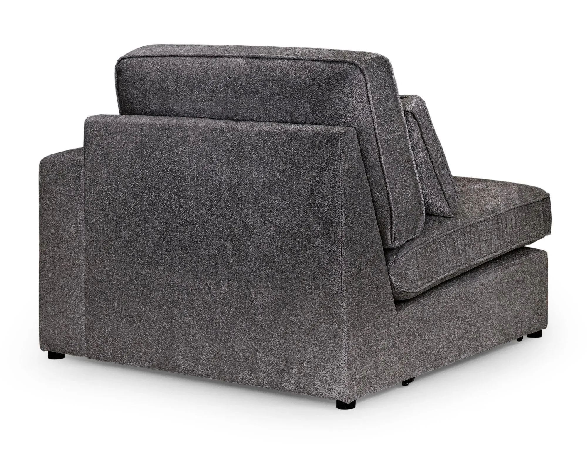 Kiana Left Hand Facing Modular Arm Chair - Grey, Fabric