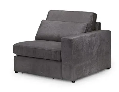 Kiana Left Hand Facing Modular Arm Chair - Grey, Fabric image