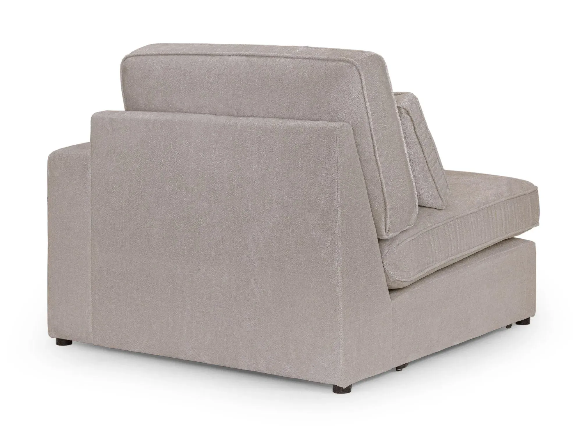 Kiana Left Hand Facing Modular Arm Chair - Mocha, Fabric