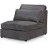 Kiana Modular Armless Chair - Grey, Fabric