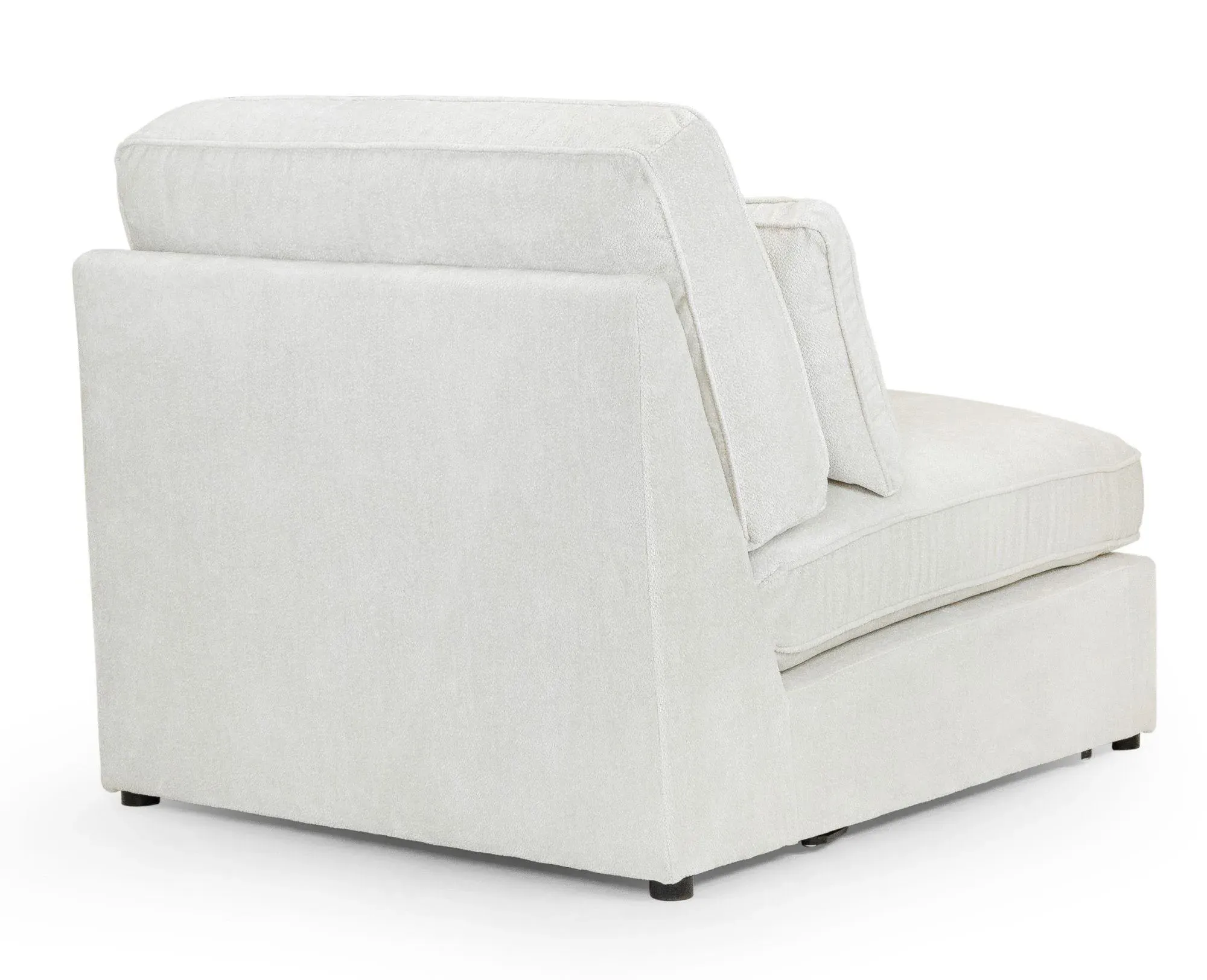 Kiana Modular Armless Chair - Ivory, Fabric