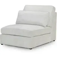 Kiana Modular Armless Chair - Ivory, Fabric