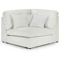 Kiana Modular Corner Sofa - Ivory, Fabric
