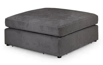 Kiana Modular Footstool - Grey, Fabric image