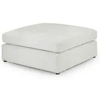 Kiana Modular Footstool - Ivory, Fabric