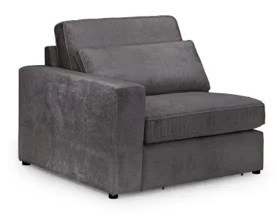 Kiana Right Hand Facing Modular Arm Chair - Grey, Fabric image