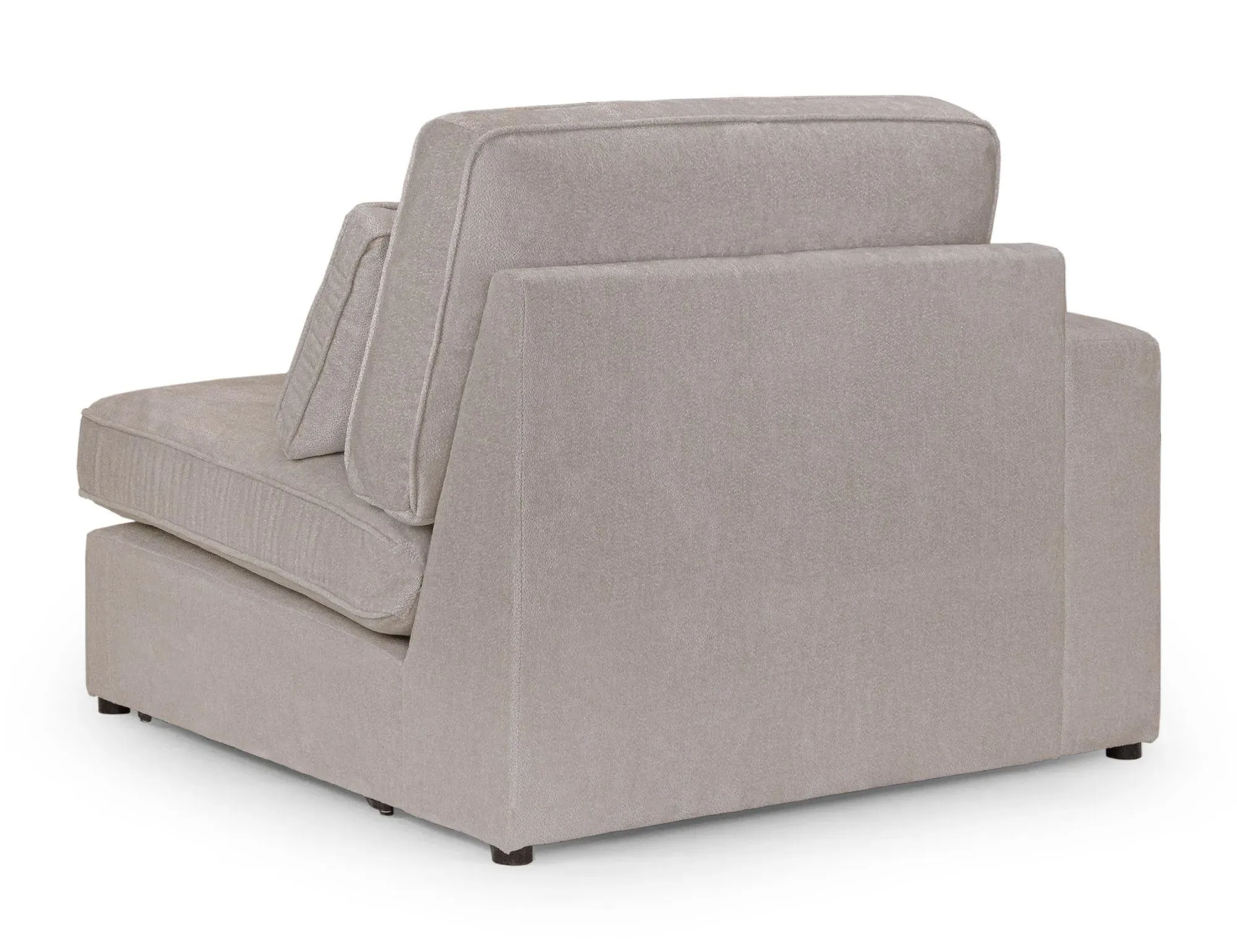 Kiana Right Hand Facing Modular Arm Chair - Mocha, Fabric