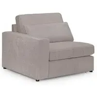 Kiana Right Hand Facing Modular Arm Chair - Mocha, Fabric