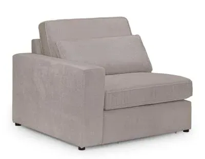 Kiana Right Hand Facing Modular Arm Chair - Mocha, Fabric