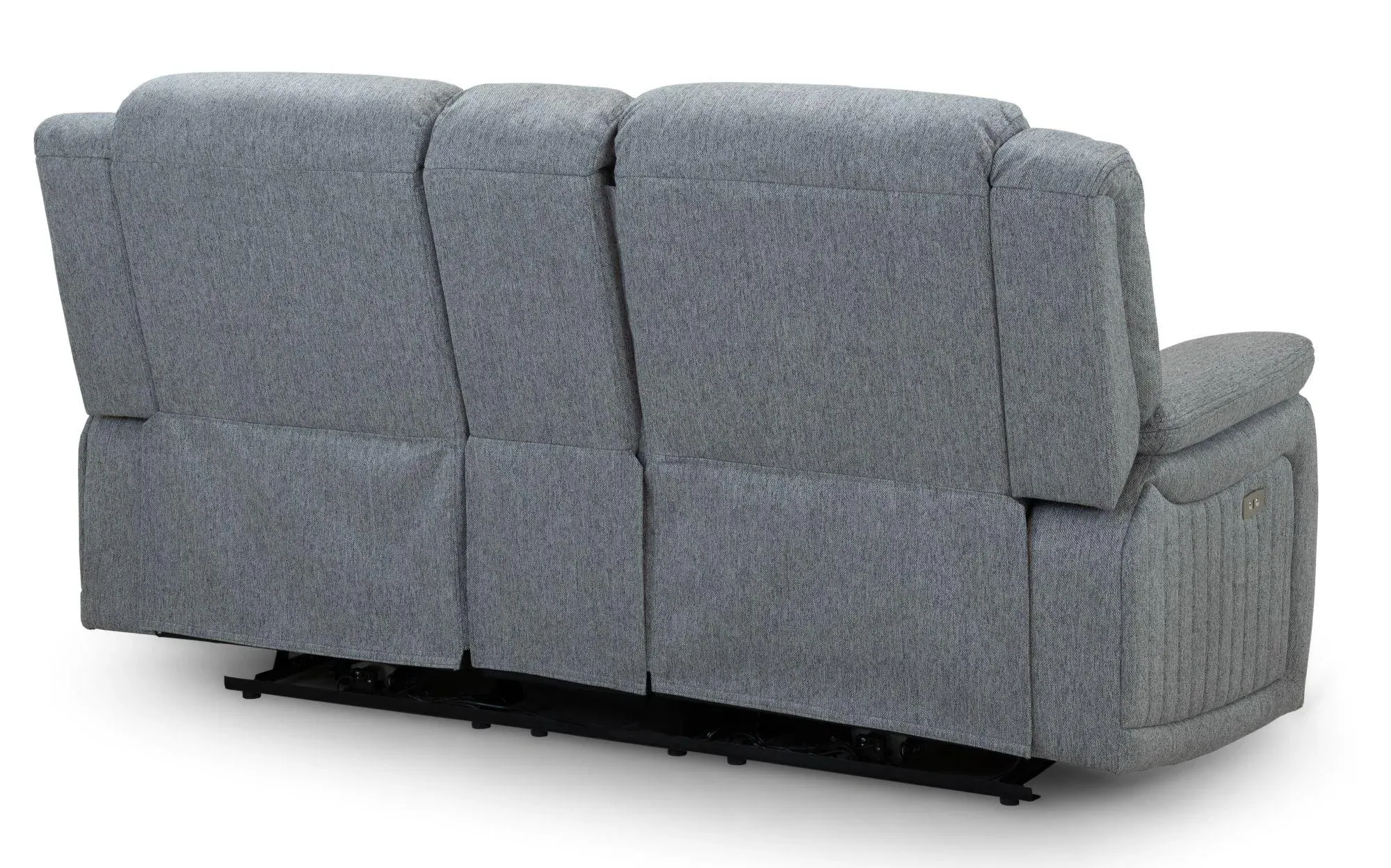 Linden 2-Seater Recliner Sofa - Grey, Fabric