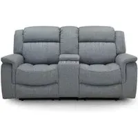 Linden 2-Seater Recliner Sofa - Grey, Fabric