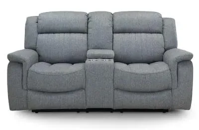 Linden 2-Seater Recliner Sofa - Grey, Fabric image