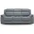 Linden 3-Seater Recliner Sofa - Grey, Fabric