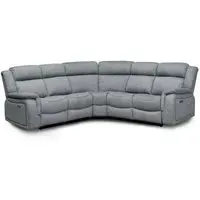Linden Corner Recliner Sofa Set - Grey, Fabric