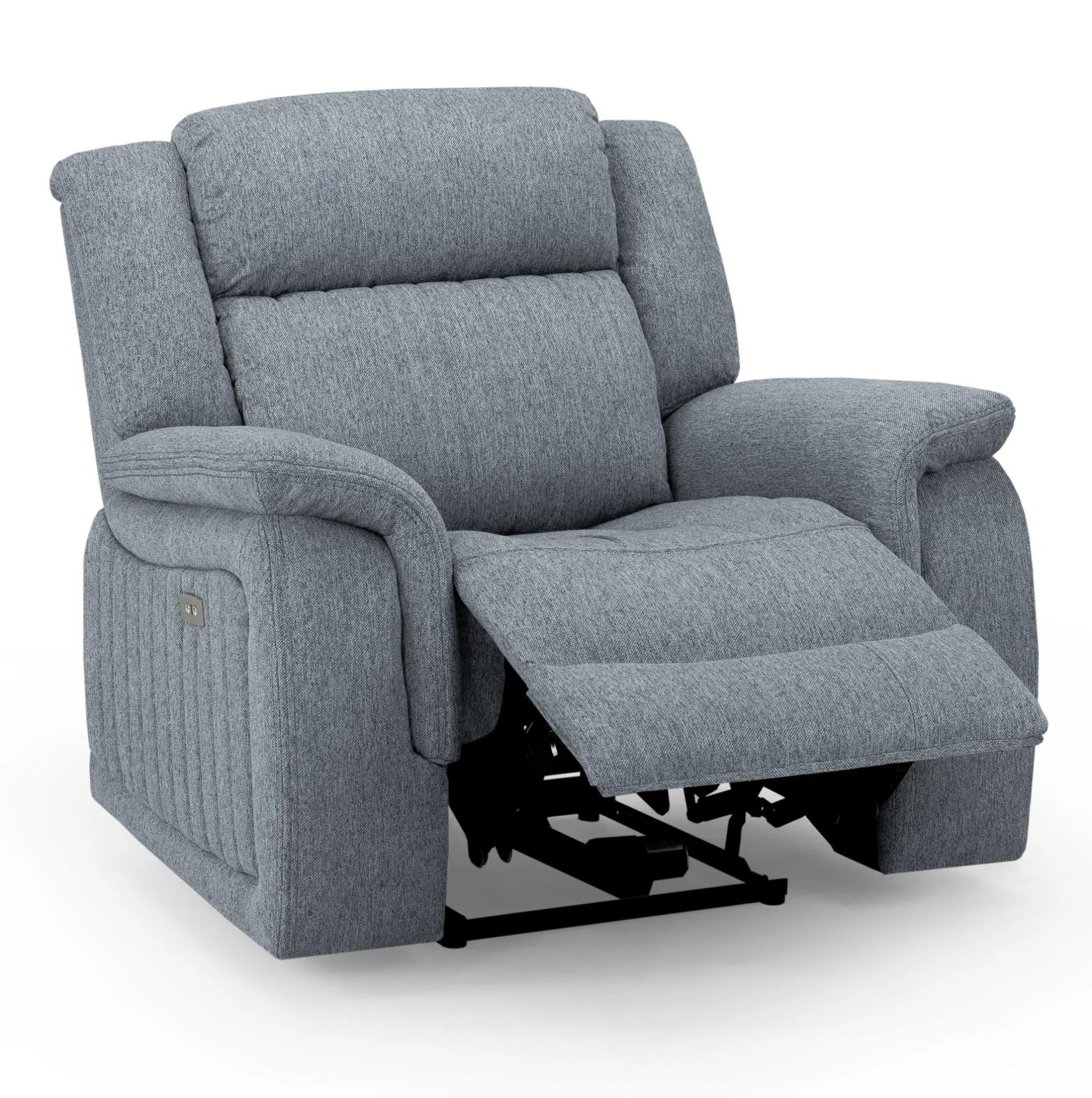 Linden Recliner Armchair - Grey, Fabric