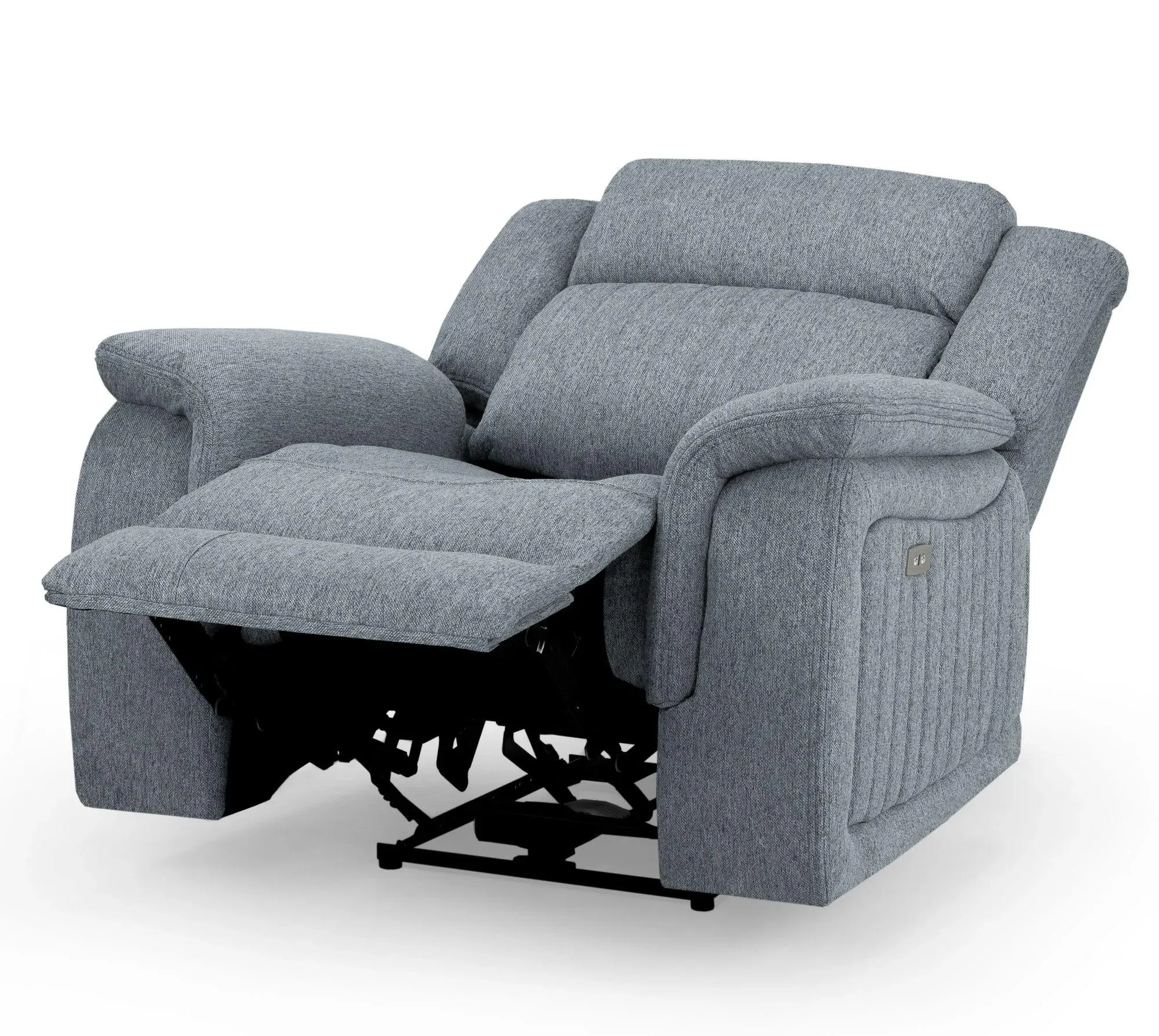 Linden Recliner Armchair - Grey, Fabric