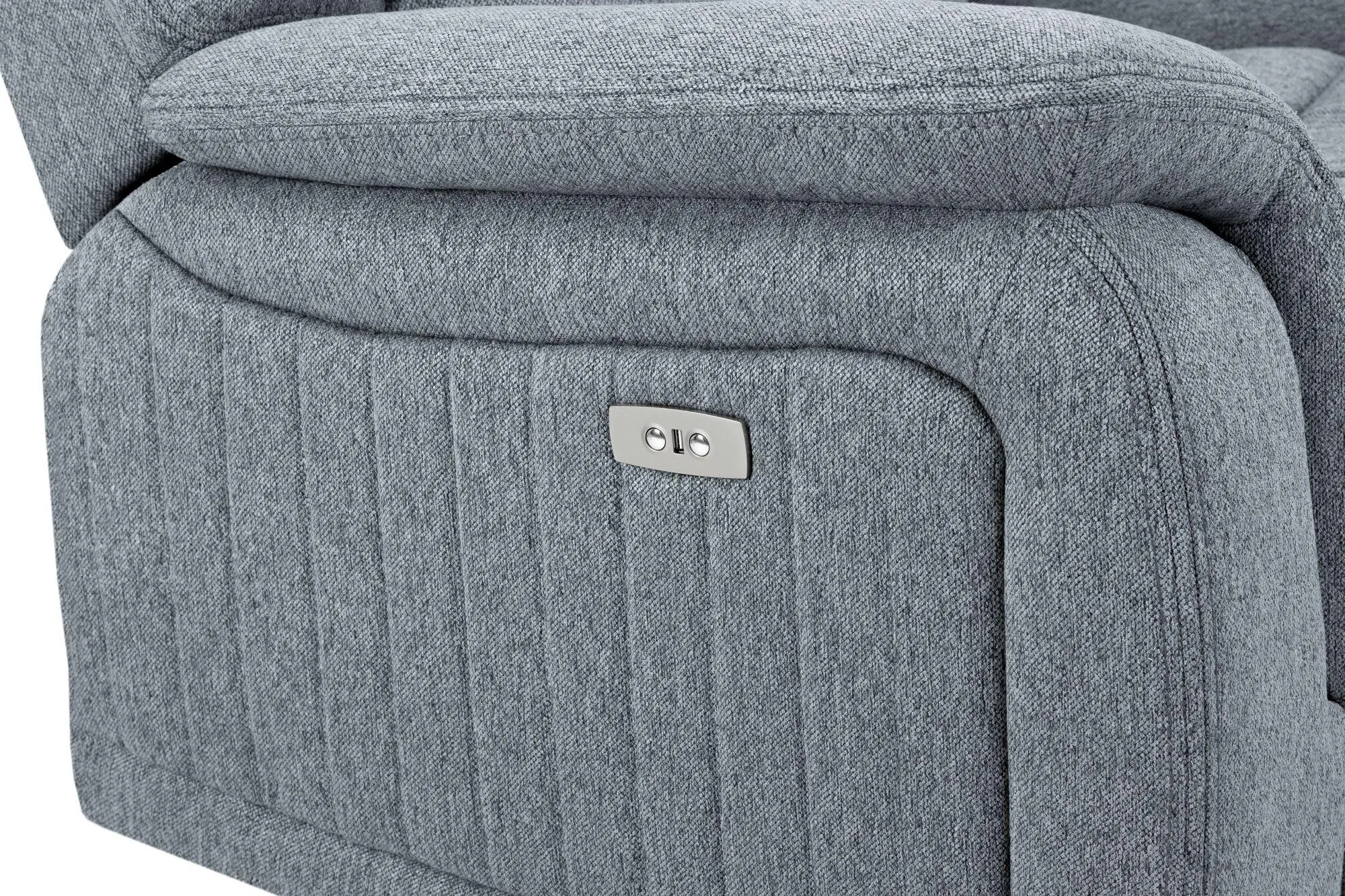 Linden Recliner Armchair - Grey, Fabric