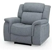 Linden Recliner Armchair - Grey, Fabric