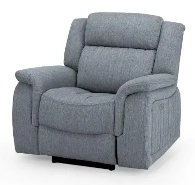 Linden Recliner Armchair - Grey, Fabric image