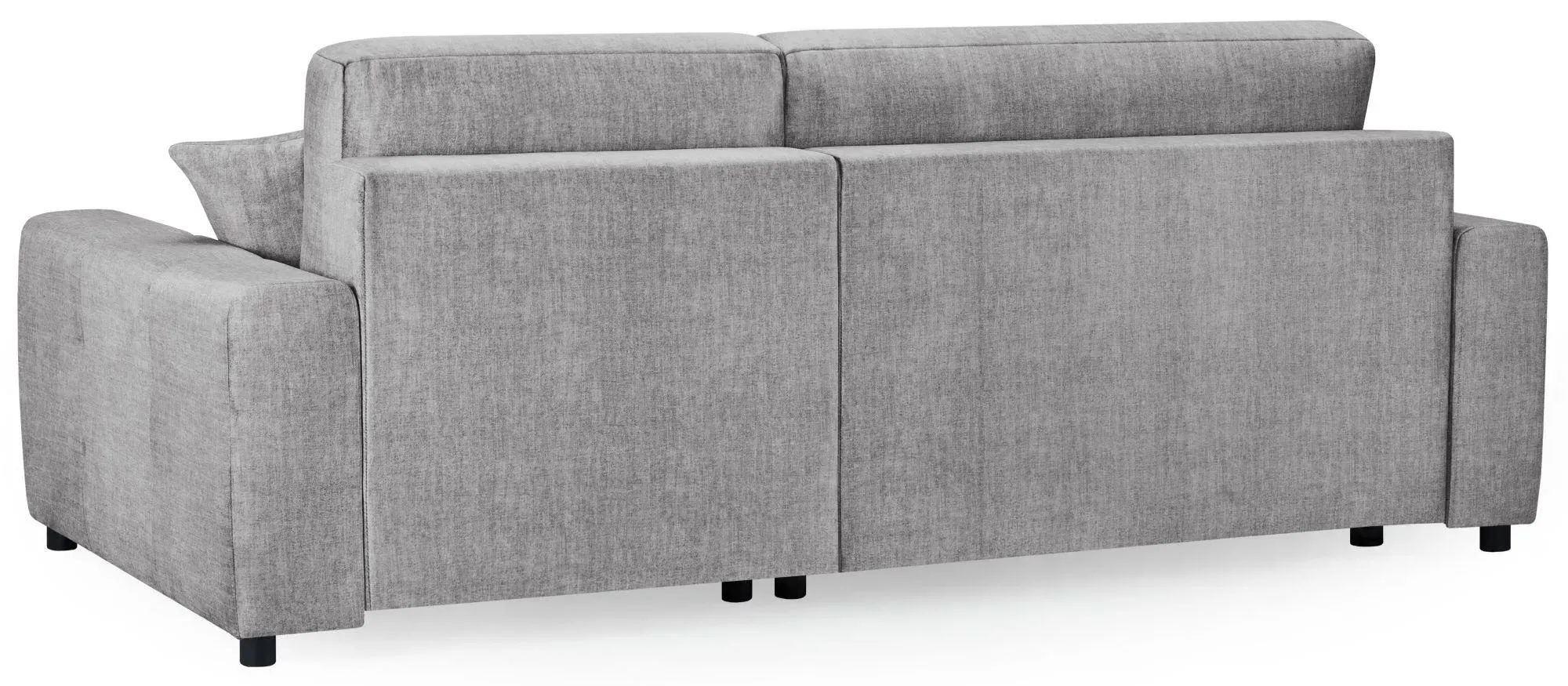 Luki L-Shaped Corner Sofabed with Storage - Grey, Fabric
