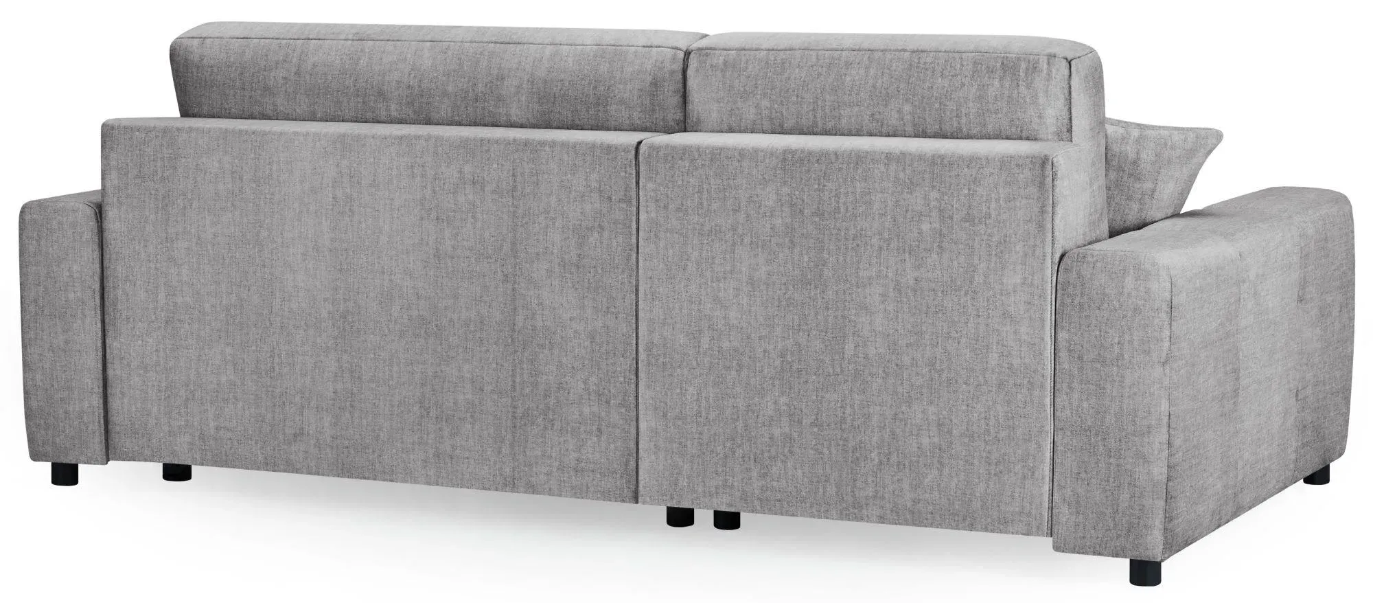 Luki Right Hand Corner Sofabed with Storage - Grey, Fabric