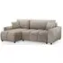 Luki Right Hand Corner Sofabed with Storage - Mocha, Fabric