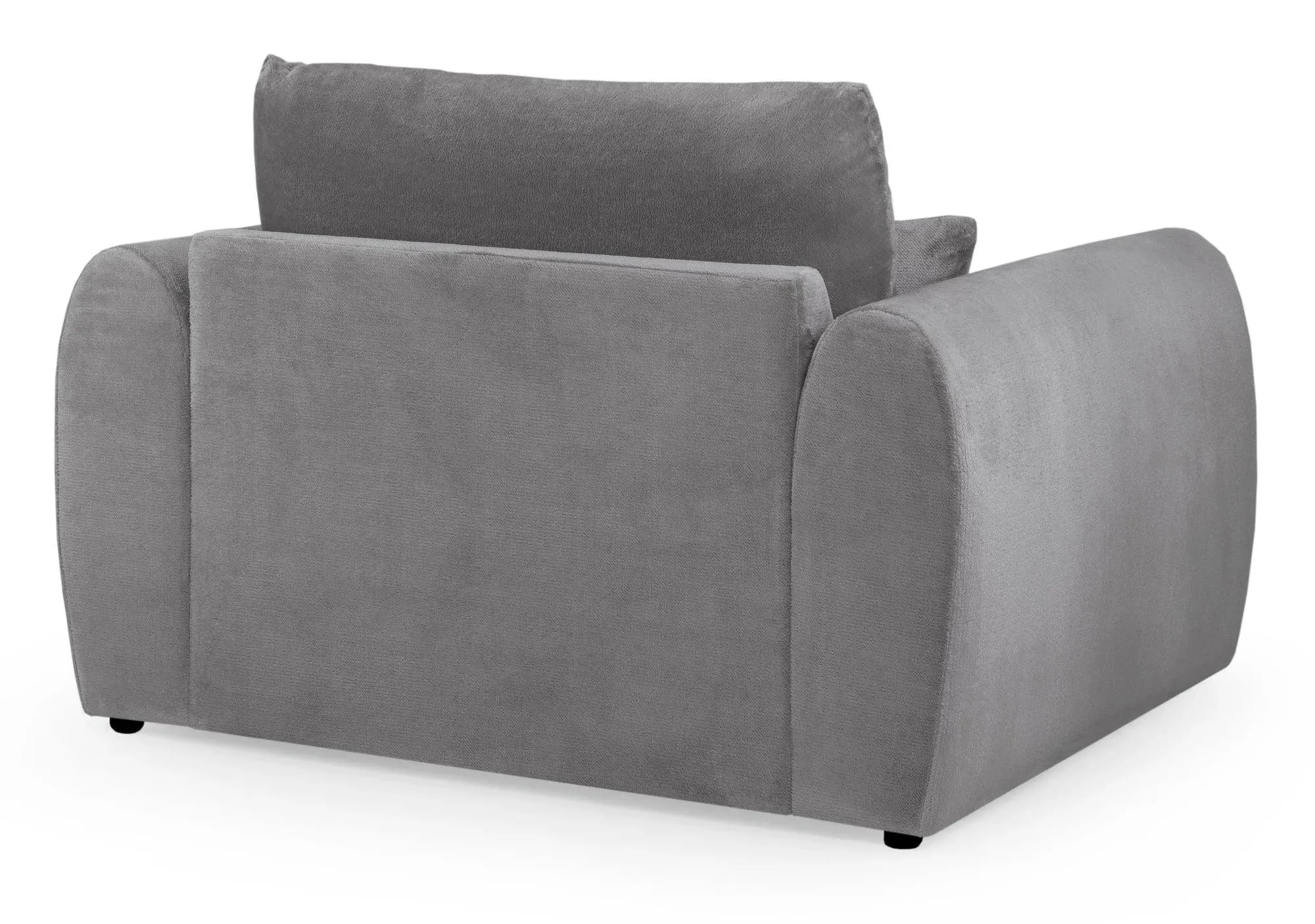Mirabel Fabric Armchair - Grey, Plush Velvet