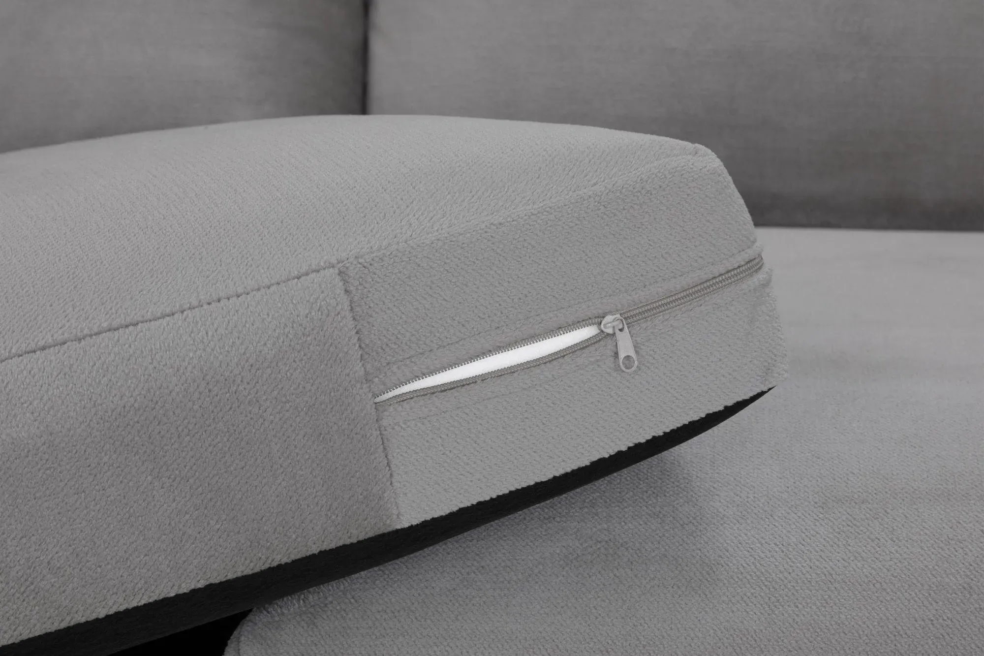 Mirabel Fabric Armchair - Grey, Plush Velvet