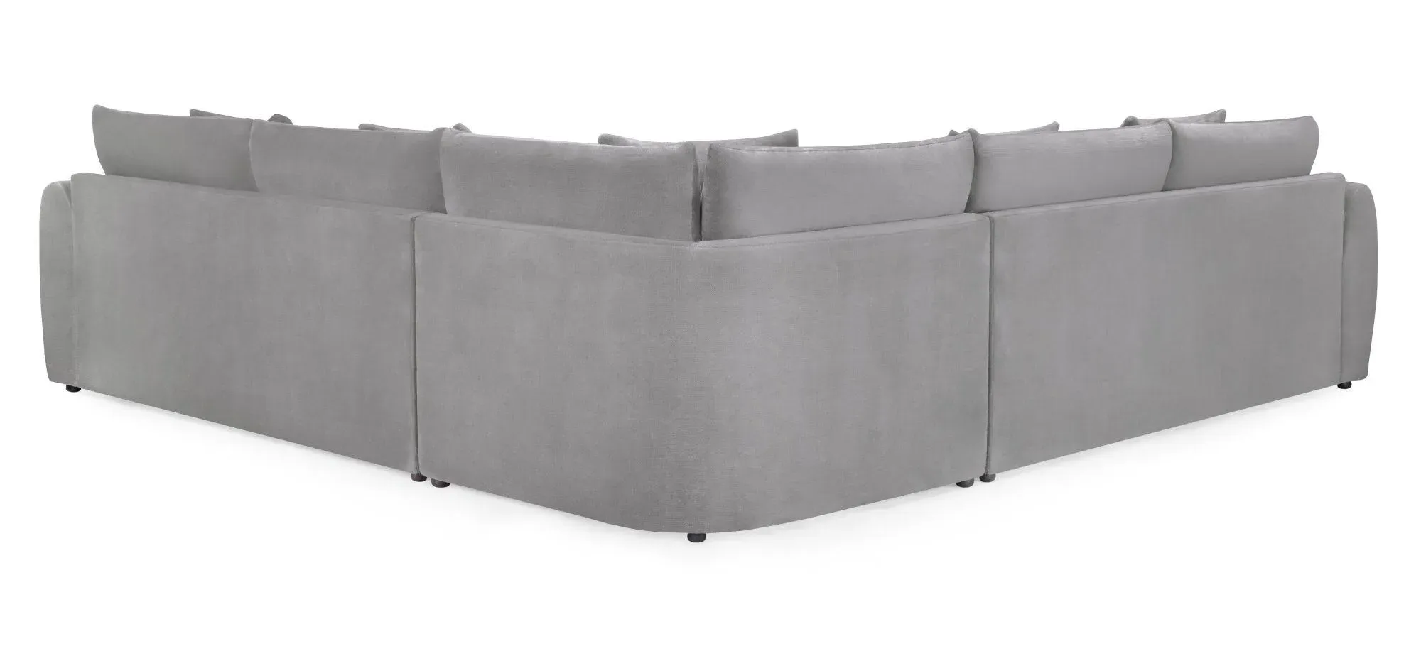 Mirabel Large Corner Sofa - Grey, Fabric
