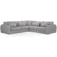 Mirabel Large Corner Sofa - Grey, Fabric
