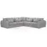 Mirabel Large Corner Sofa - Grey, Fabric