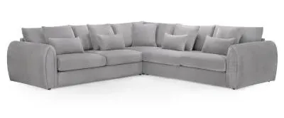 Mirabel Large Corner Sofa - Grey, Fabric image