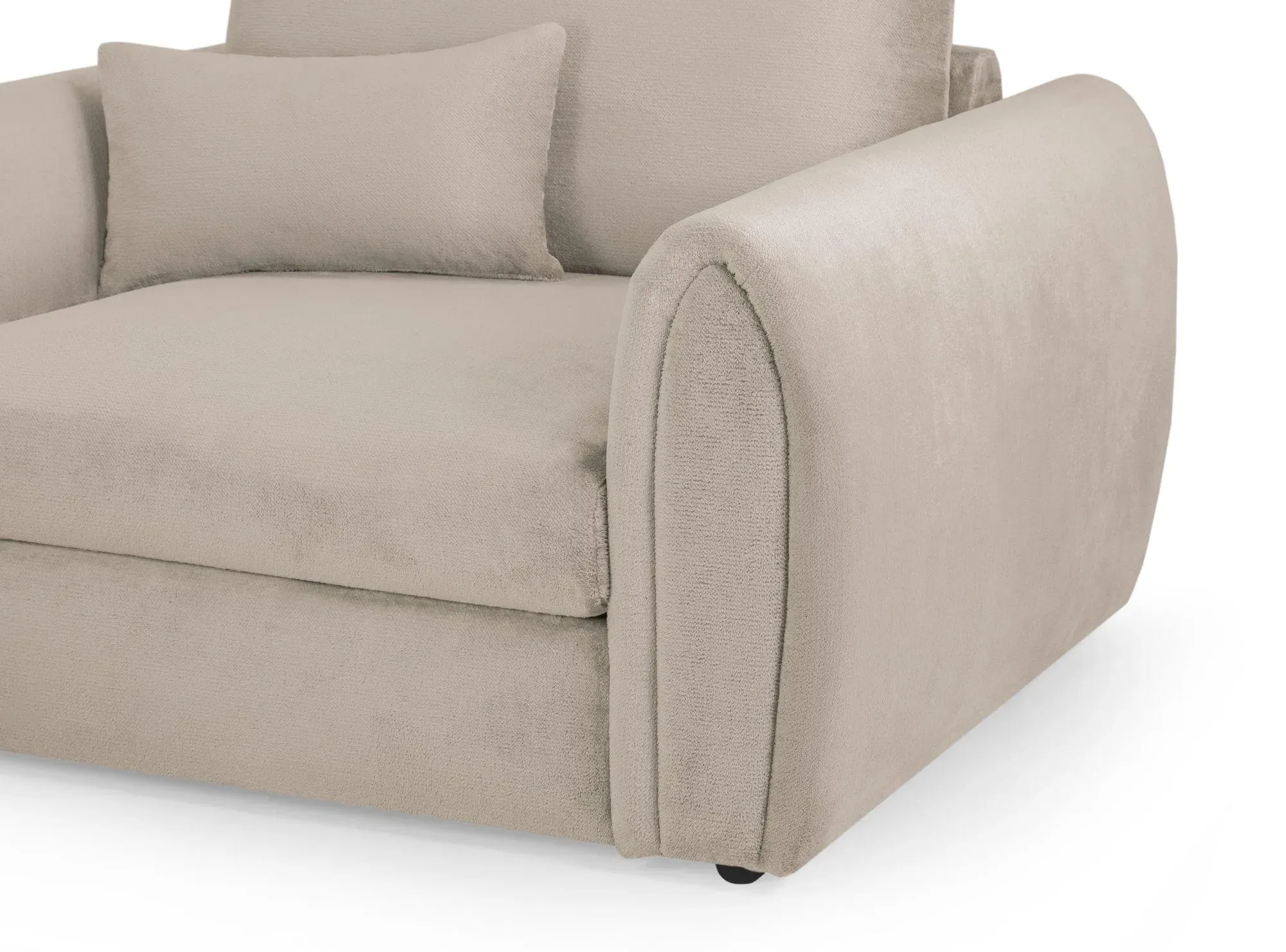 Mirabel Large Corner Sofa - Mocha, Fabric