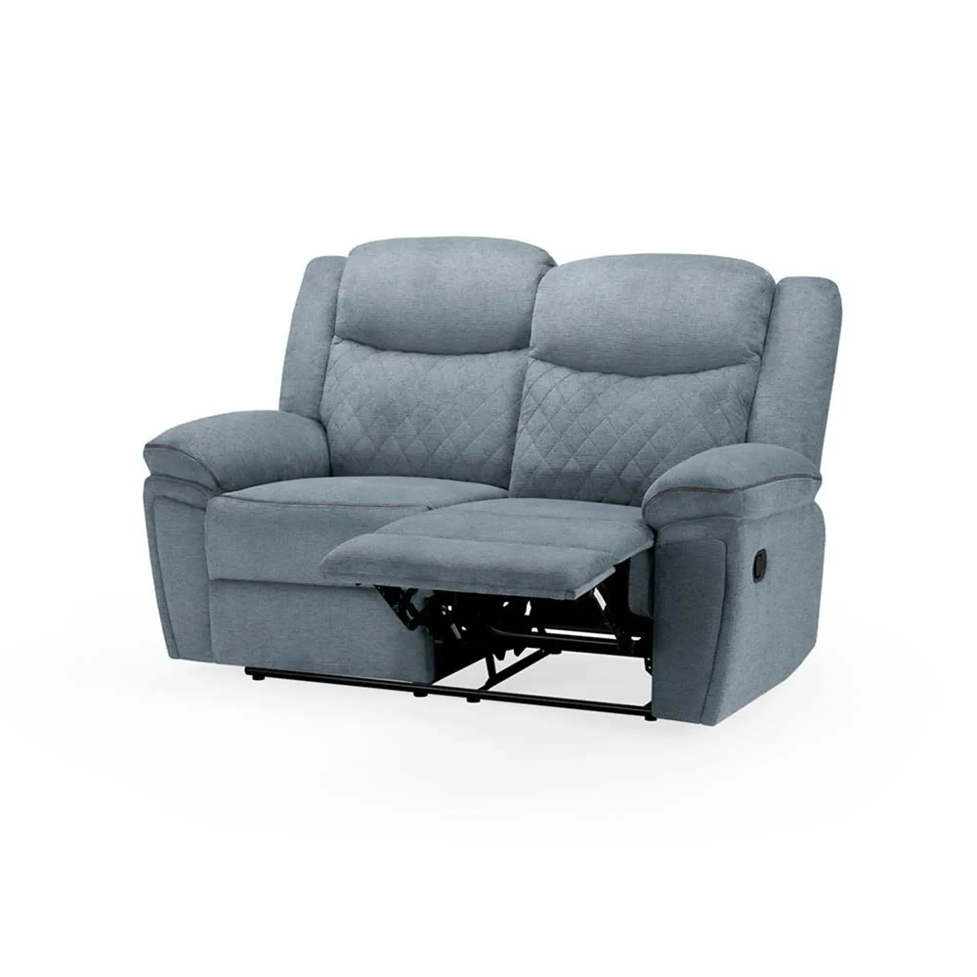 Myra 2-Seater Recliner Sofa - Grey, Fabric