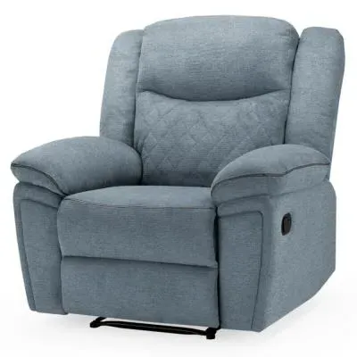 Myra Recliner Armchair - Grey, Fabric image