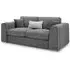 Naples 3-Seater Sofa - Grey, Fabric