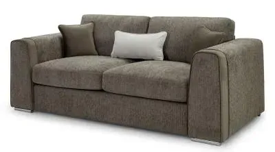 Naples 3-Seater Sofa - Mocha, Fabric
