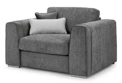 Naples Fabric Armchair - Grey
