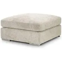 Naples Fabric Footstool - Beige