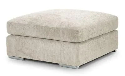 Naples Fabric Footstool - Beige image