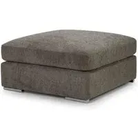 Naples Fabric Footstool - Mocha