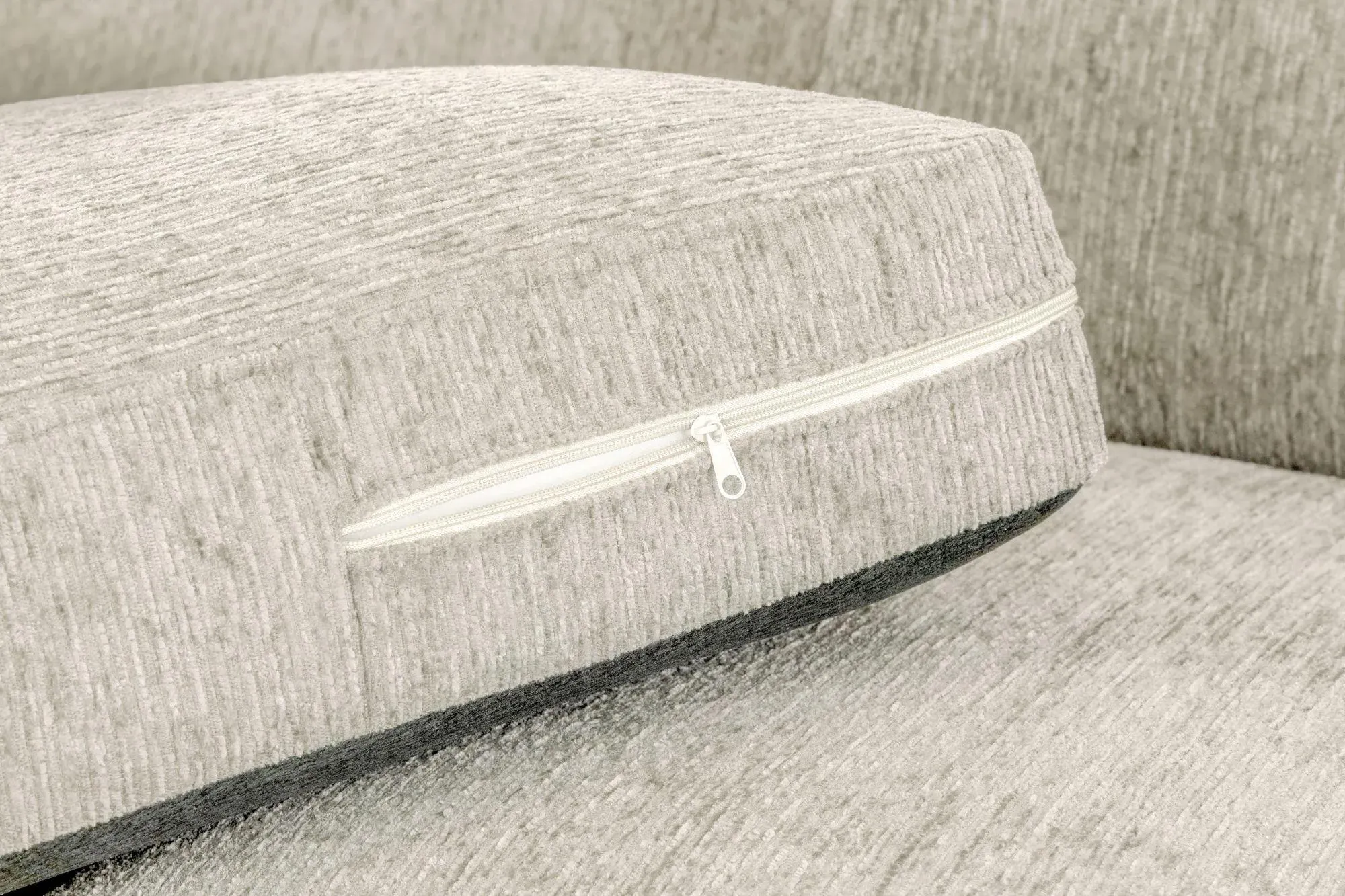 Naples Large Corner Sofa - Beige, Fabric