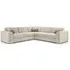 Naples Large Corner Sofa - Beige, Fabric